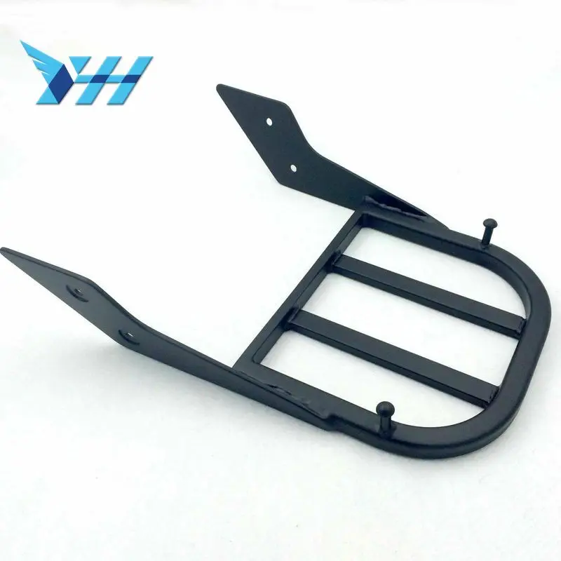 Мотоцикл велосипед черный/хром Сисси Бар багажная стойка Алюминий для Honda VTX 1300C