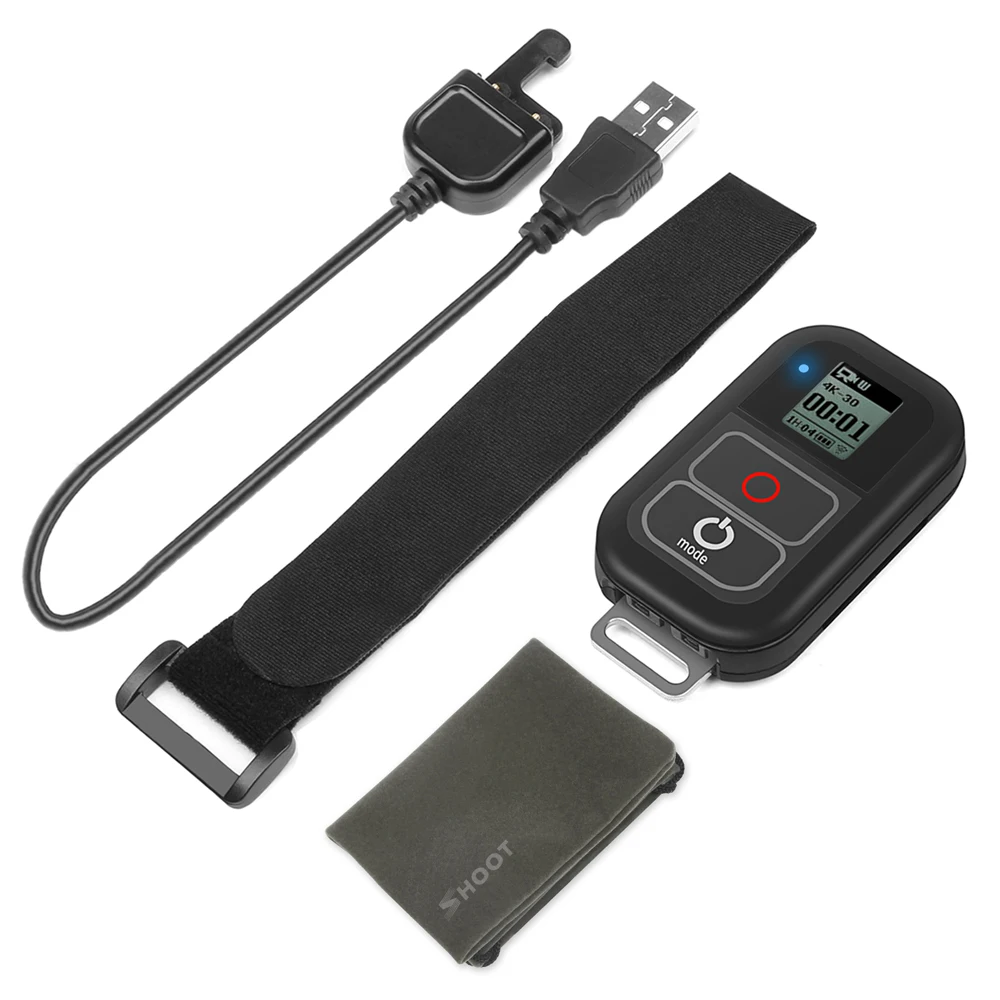 Съемка для Go Pro 8 7 WiFi Пульт дистанционного управления Hero 6 5 черный