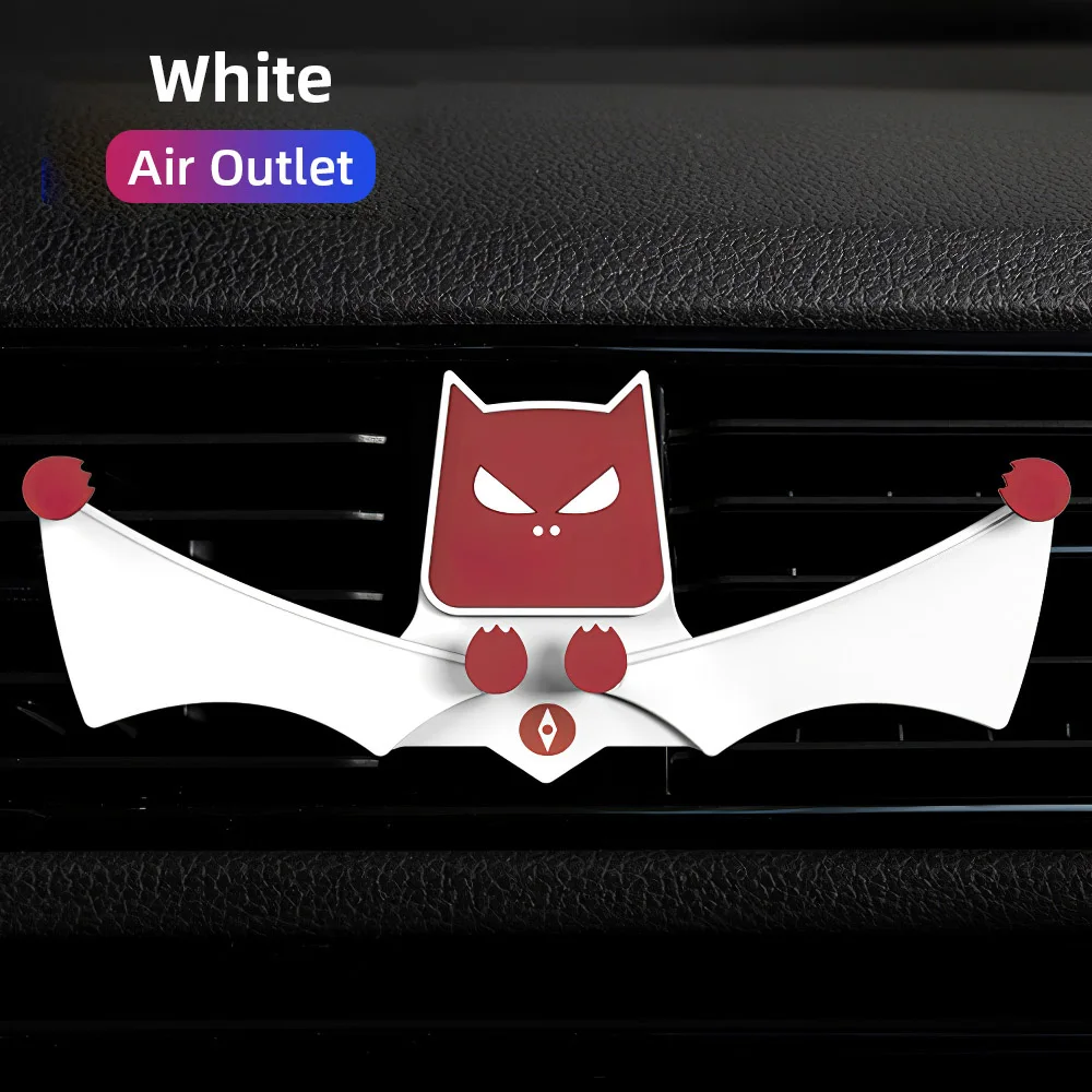 White Air Outlet Милый безопасный держатель для телефона для iPhone XS X XR Air Vent Clip Mount No Magnetic держатель на присоске приборной панели - Цвет: White Air Outlet