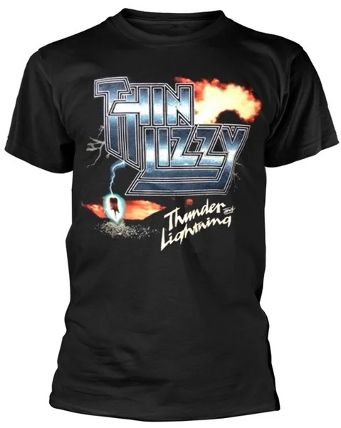 

Thin Lizzy 'Thunder and Lightning' (Black) T-Shirt