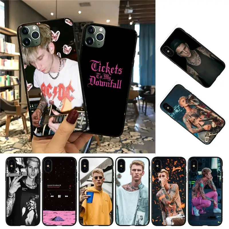 

YNDFCNB Machine Gun kelly Phone Case For iphone 13 8 7 6 6S Plus 5 5S SE 2020 12pro max XR X XS MAX 11 case