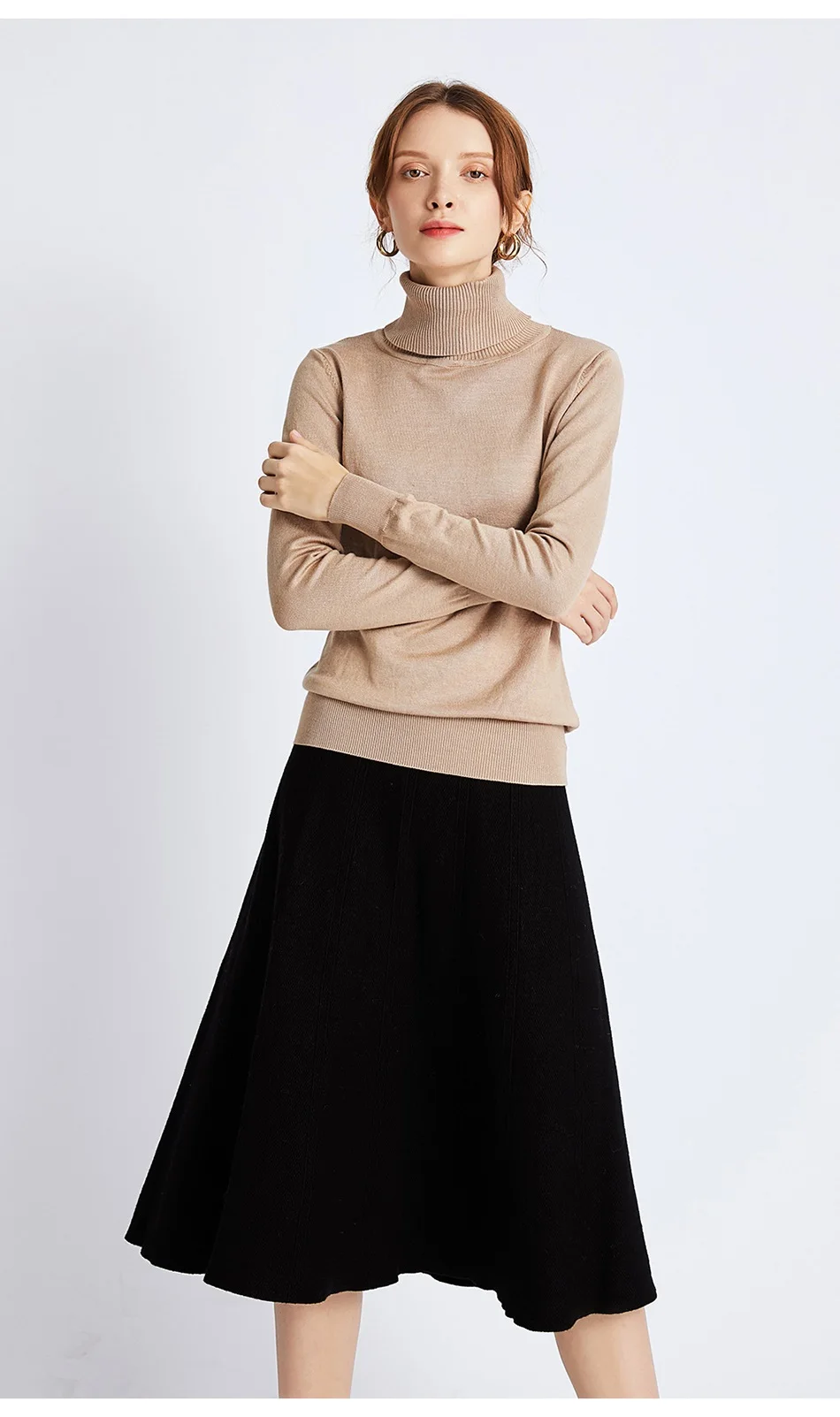 Водолазка, женские свитера и пуловеры, зимний свитер с высоким воротом для женщин, свитер с высоким воротом, Женский вязаный пуловер, свитера