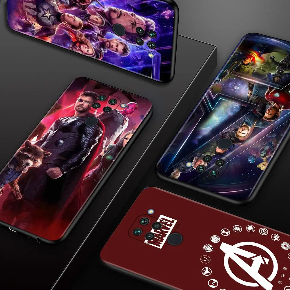 Cellphone Case For Xiaomi Redmi Note 9S 9 8 10 Pro Max 9C 7 9A Note 8T 9T 7A Cover Marvel Avengers Infinity War