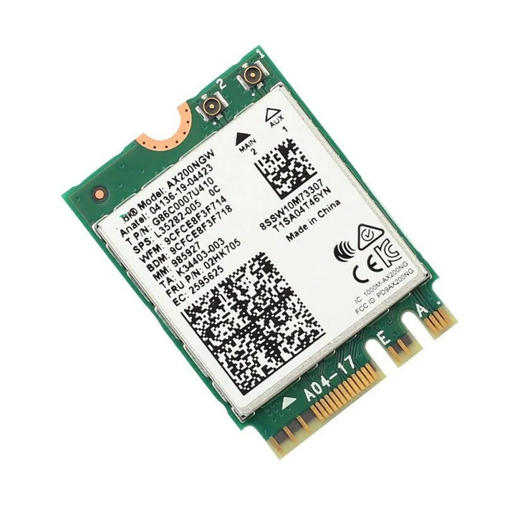 

Dual-band Network Card Intel AX200 Wireless Card WIFi 6 2400Mbps High quality