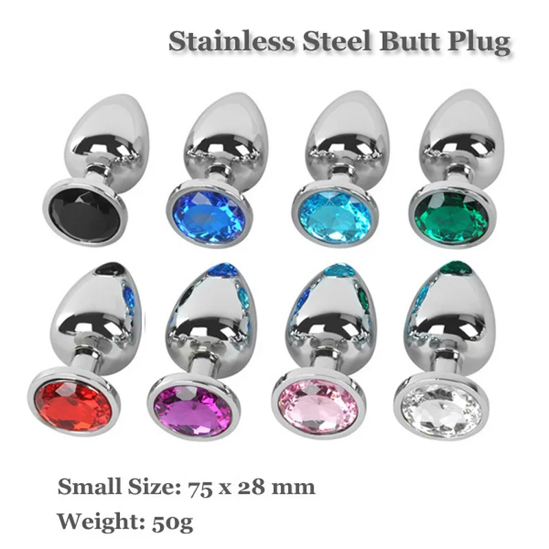 Эротическая металлическая Анальная пробка маленькая фаллоимитатор сексуальные