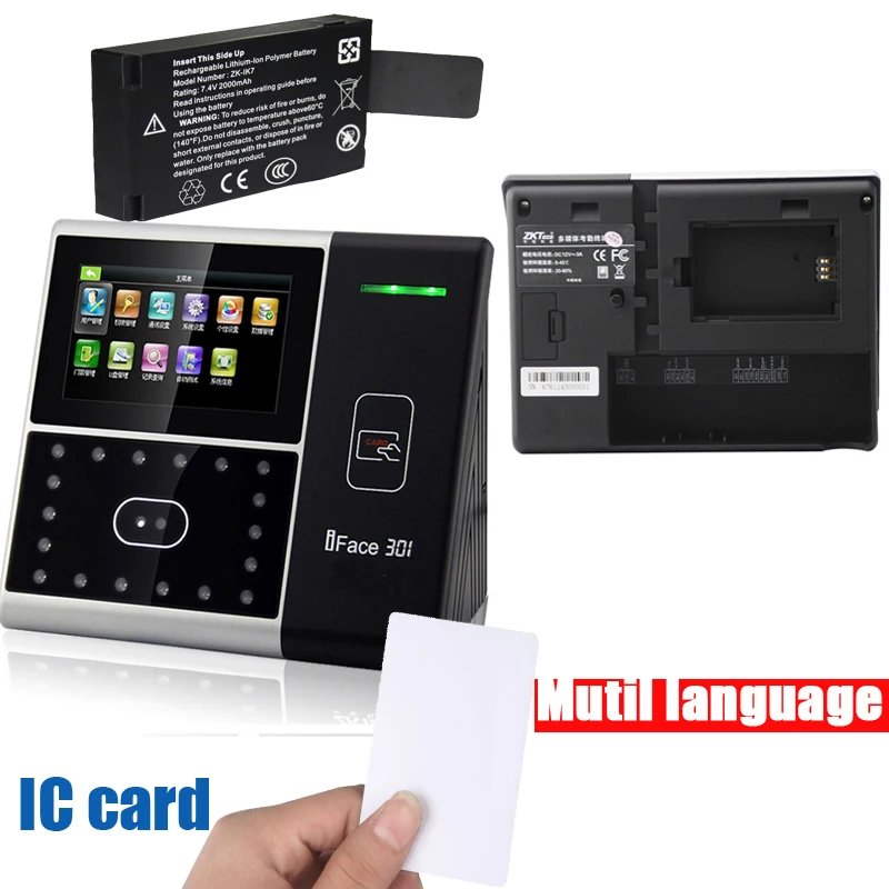 Оригинальный Uface301 iface301 Wi-Fi TCP/IP устройство распознавания лица и RFID-карта функция