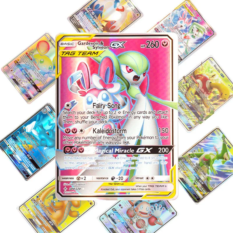 120 шт серия карт GX MEGA TAG TEAM EX карточная игра битва карта с коробкой| |