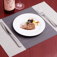 japan style pvc placemat western food insulation pad rectangle simple western placemat pan mat coaster kitchen table decoration