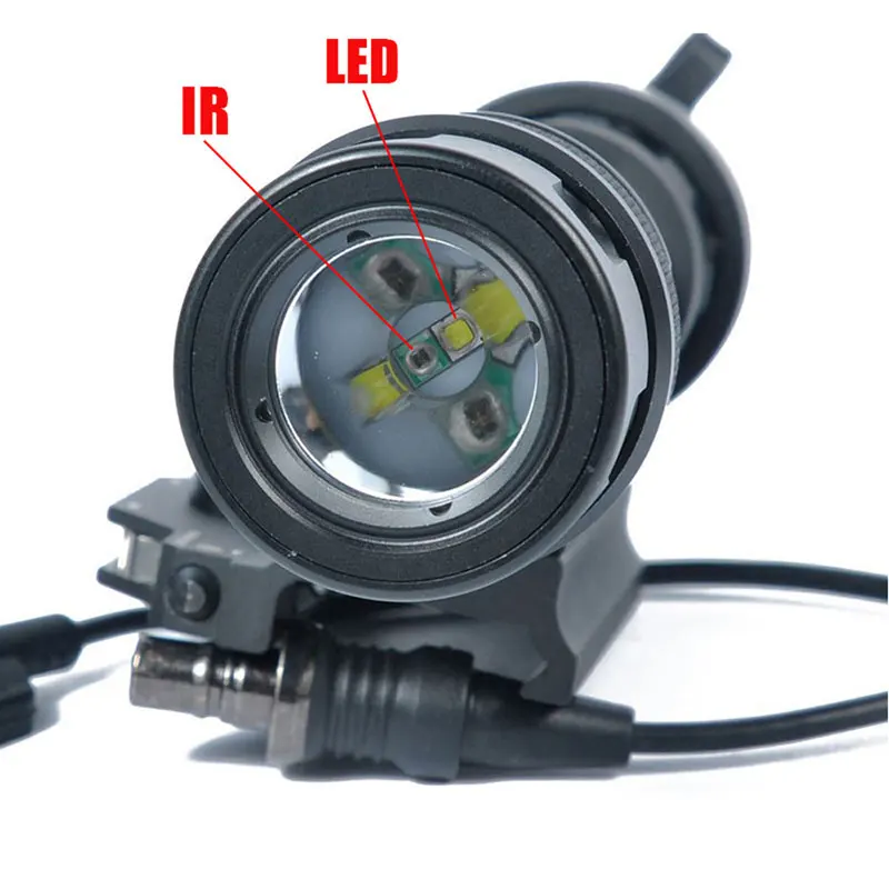 Tactical M952V IR LED Scout Light Gun Flashlight Softair Lamp Rifle Lanterna Shooting Hunting Weapon Lights Airsoft Armas | Спорт и