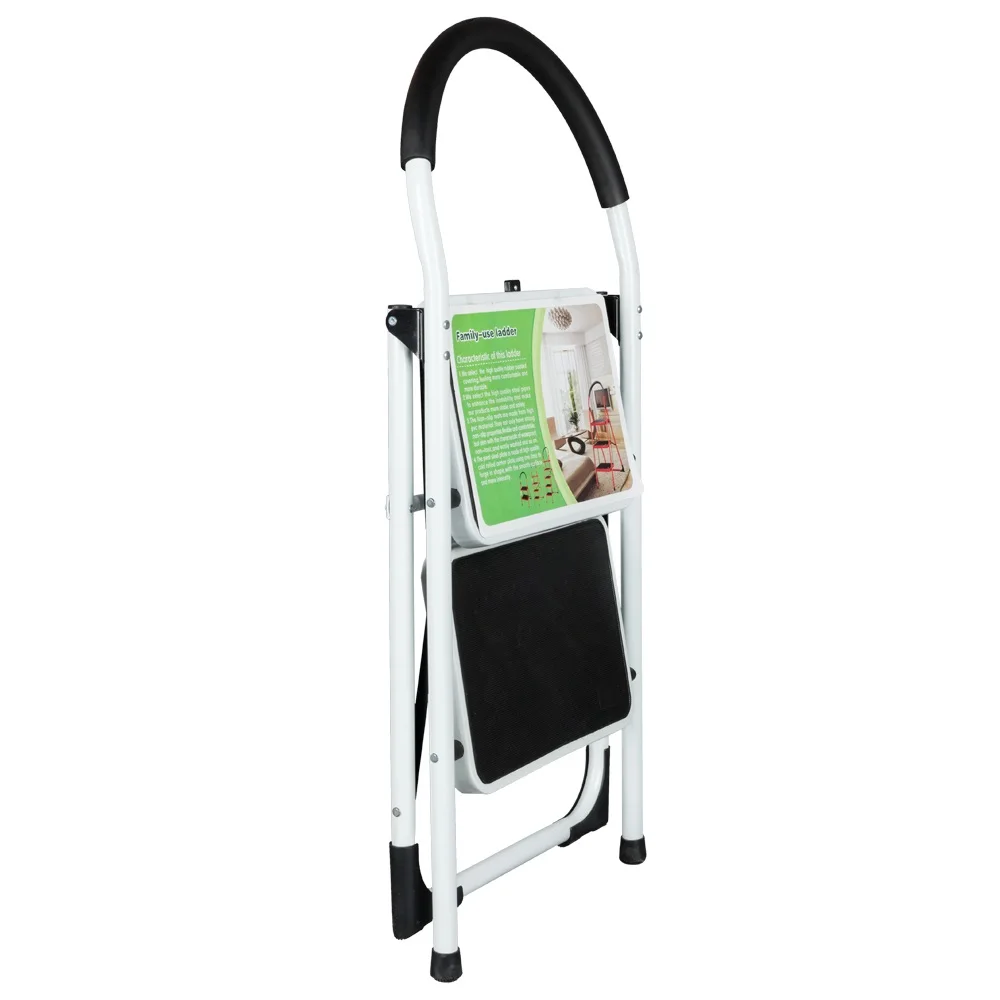 저렴한 2 단계 사다리 접이식 의자 휴대용 헤비 듀티 330 Lbs 용량 의자 산업용 경량 접이식 사다리 홈 도구