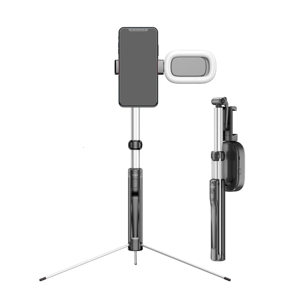 New Bluetooth Tripods With Fill light Selfie Stick Foldable Tripod Live Travel Portable Stand Multifunctional Pink/Black | Электроника