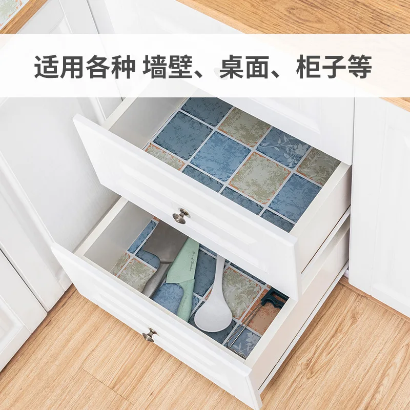 pvc self adhesive wallpaper vinyl waterproof and oil proof home decor renovation cabinet kitchen countertop waterproof wallpaper free global shipping