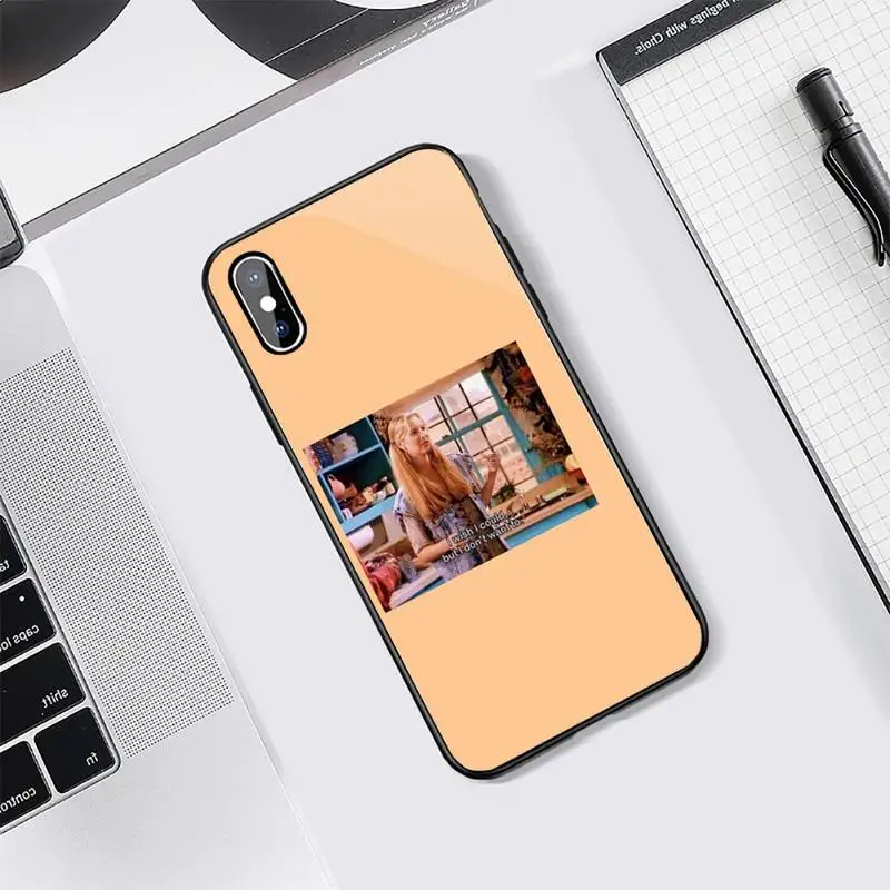 

Friends tv show aesthetic fashion funny Phone Case Tempered glass For iphone 5C 6 6S 7 8 plus X XS XR 11 PRO MAX