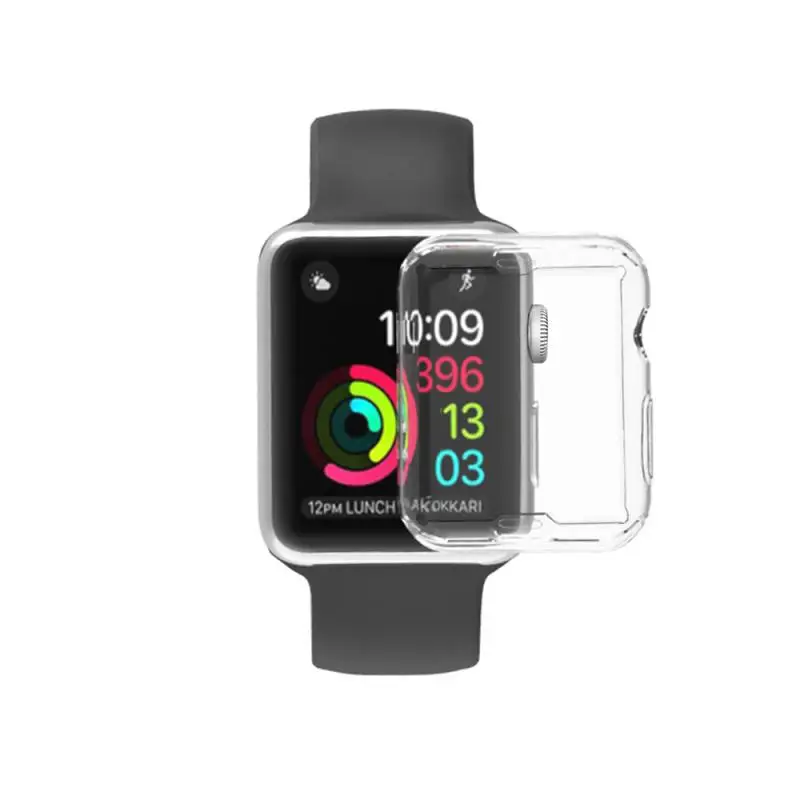 Прозрачный чехол для Apple Watch Series 3 2 38 мм 42 360 полностью мягкий прозрачный защитный