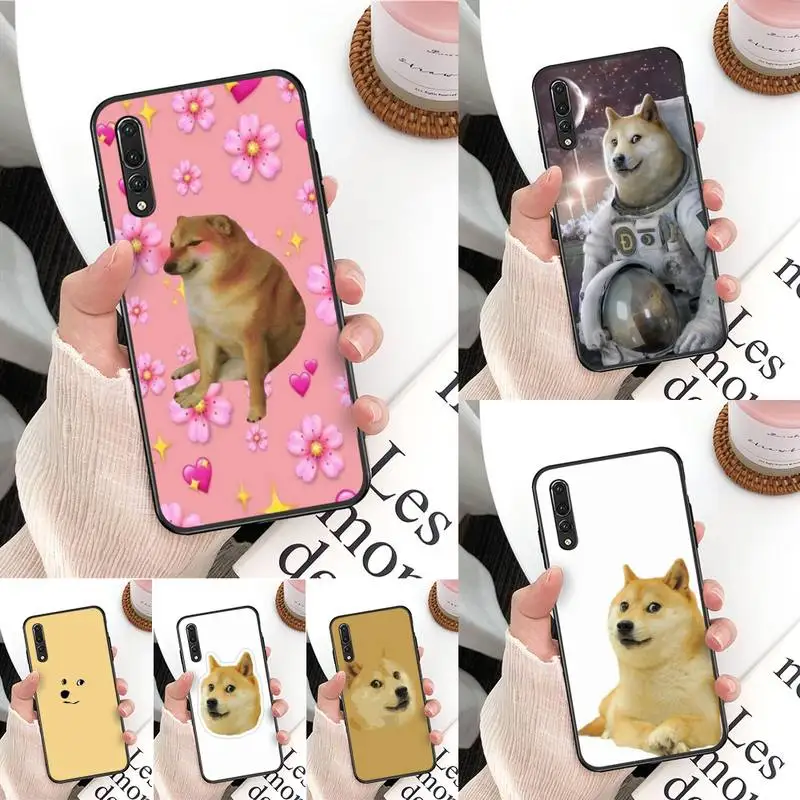 

Doge Meme Kabosu Cute funny Phone Case For Huawei Mate 30 Pro P20 P30 P40 pro lite Y7 Y6 for Honor 8X 8A 10 20lite 10i