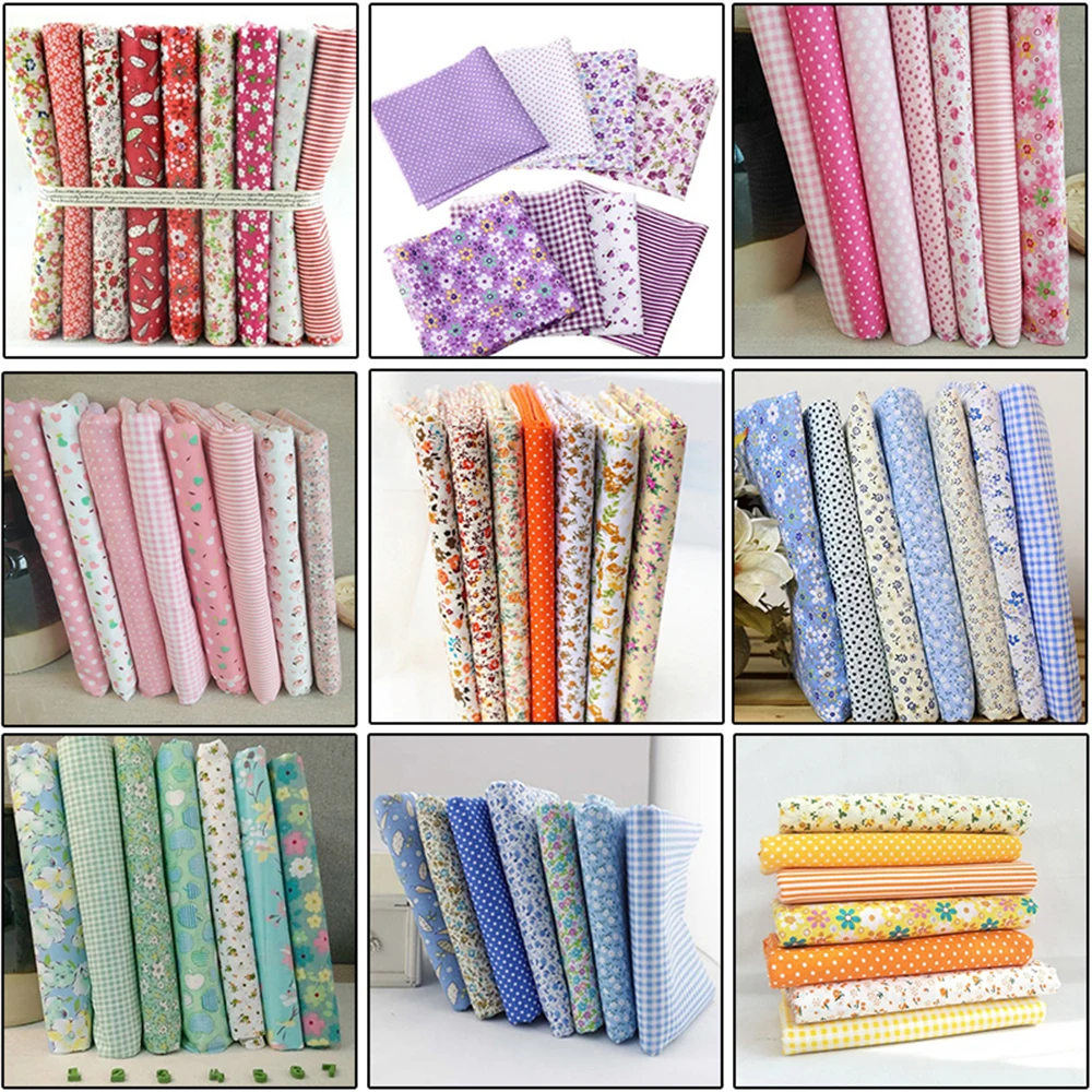 Bundle Cotton Fabrics Charm Quilt Soft Hand-made DIY Handicrafts Assorted | Fabric