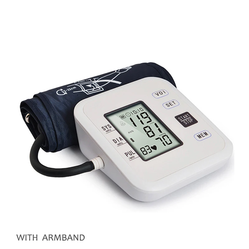 ЖК дисплей цифровой автоматический Монитор артериального давления на руку
