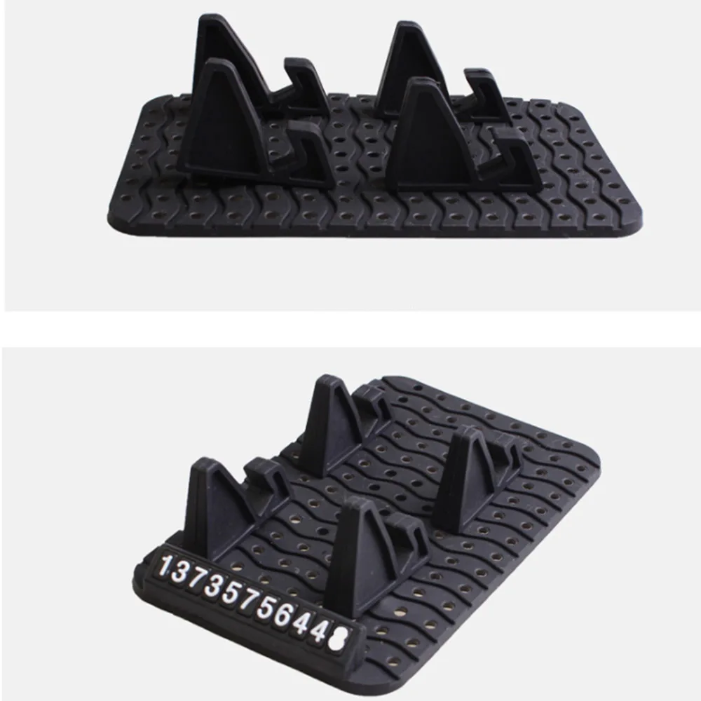 Противоскользящий коврик для приборной панели автомобиля с номером сотового