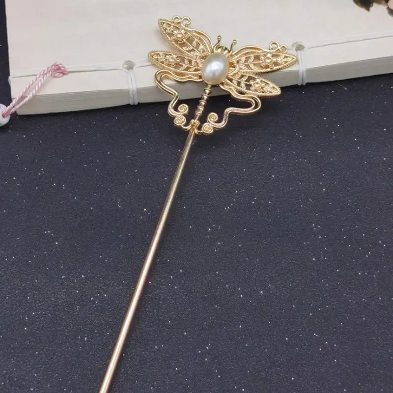 

Vintage Chinese Hair Accessories for Women Hanfu Handmade Meatal Hairpin Jewelry