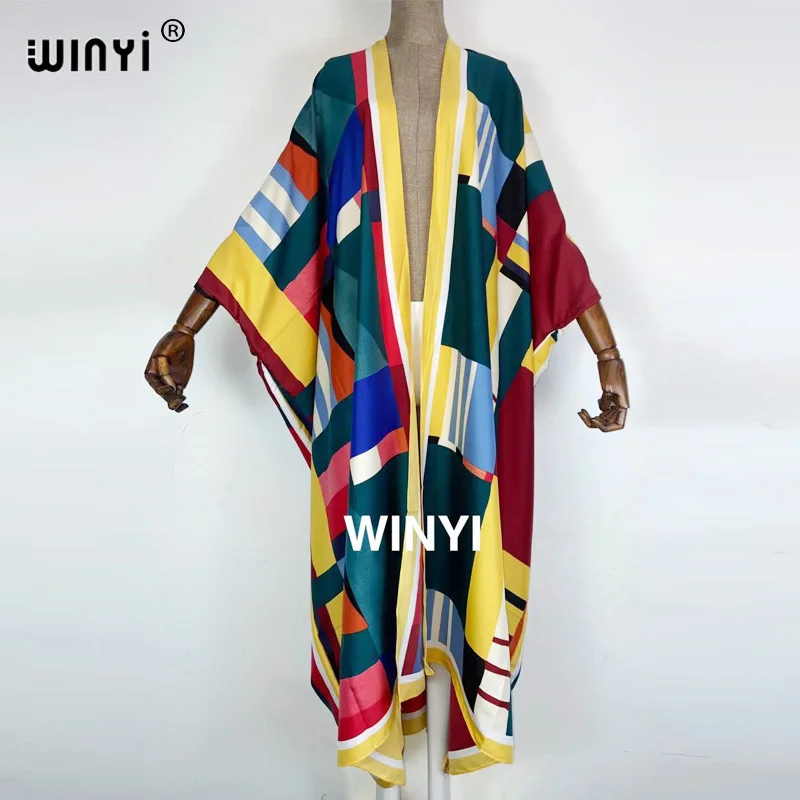 America turkey Summer Women Cardigan فستان زهري maxi robe femme beah sexcy Boho Maxi African Holiday Batwing Sleeve TWILL Robe