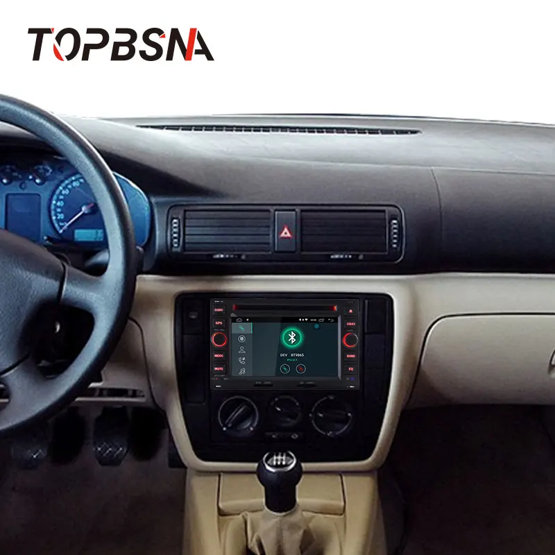 TOPBSNA Android 10 автомобильный dvd-плеер для Volkswage Passat B5 Bora Polo GOLF MK3 Mk4 TRANSPORTER T5 T4 Авто 2 din