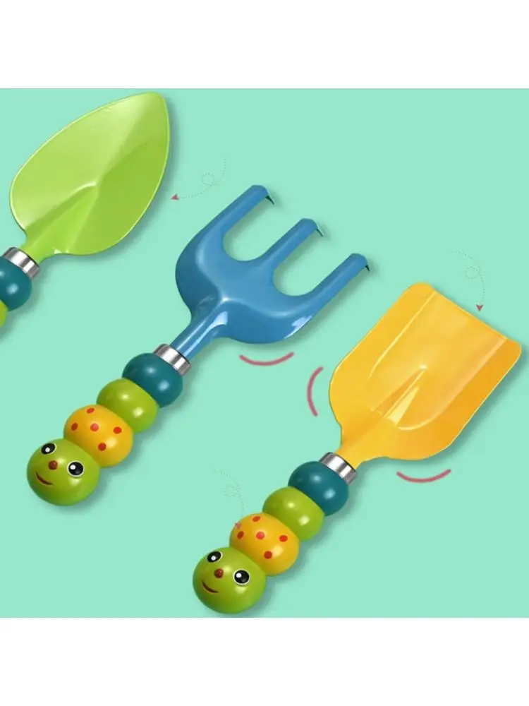 

Caterpillar Design Shovel Rake Beach Toy Summer Seaside Dig Sand Kid Garden Tool