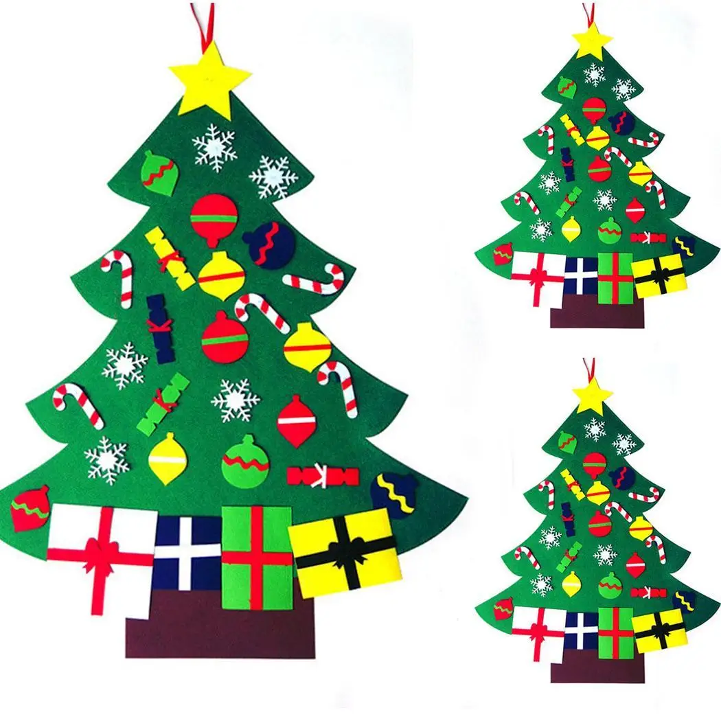 Домашние вечерние праздничные украшения DIY войлочная ткань снеговик Санта Клаус