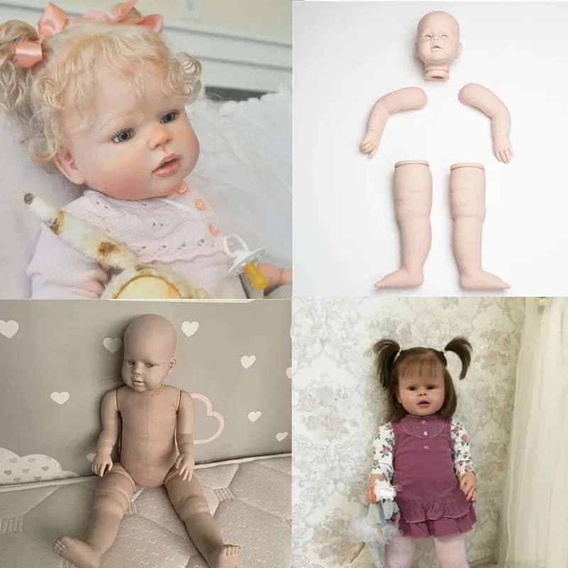 

Кукла реборн в сборе, 28-дюймовая, с прямыми ногами