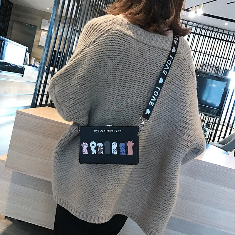

Fashion Lovely Pig Pattern Box Bag Women PU Leather Shoulder Bag Girls Small Clutch Bag Ladies Wide Shoulder Strap Crossbody Bag