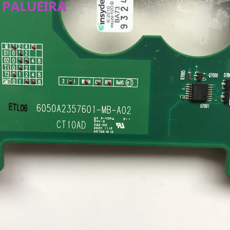 PALUBEIRA для материнской платы Toshiba Satellite C640D C645D 6050A2357601-MB-A02 V000238020. Все функции полностью протестированы