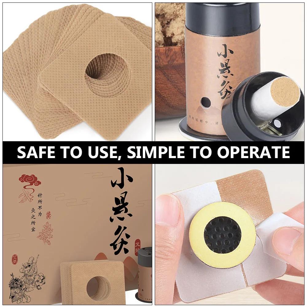 

1 Box of Moxibustion Box Moxa Cone Burner Holder Body Box Moxa Sticks