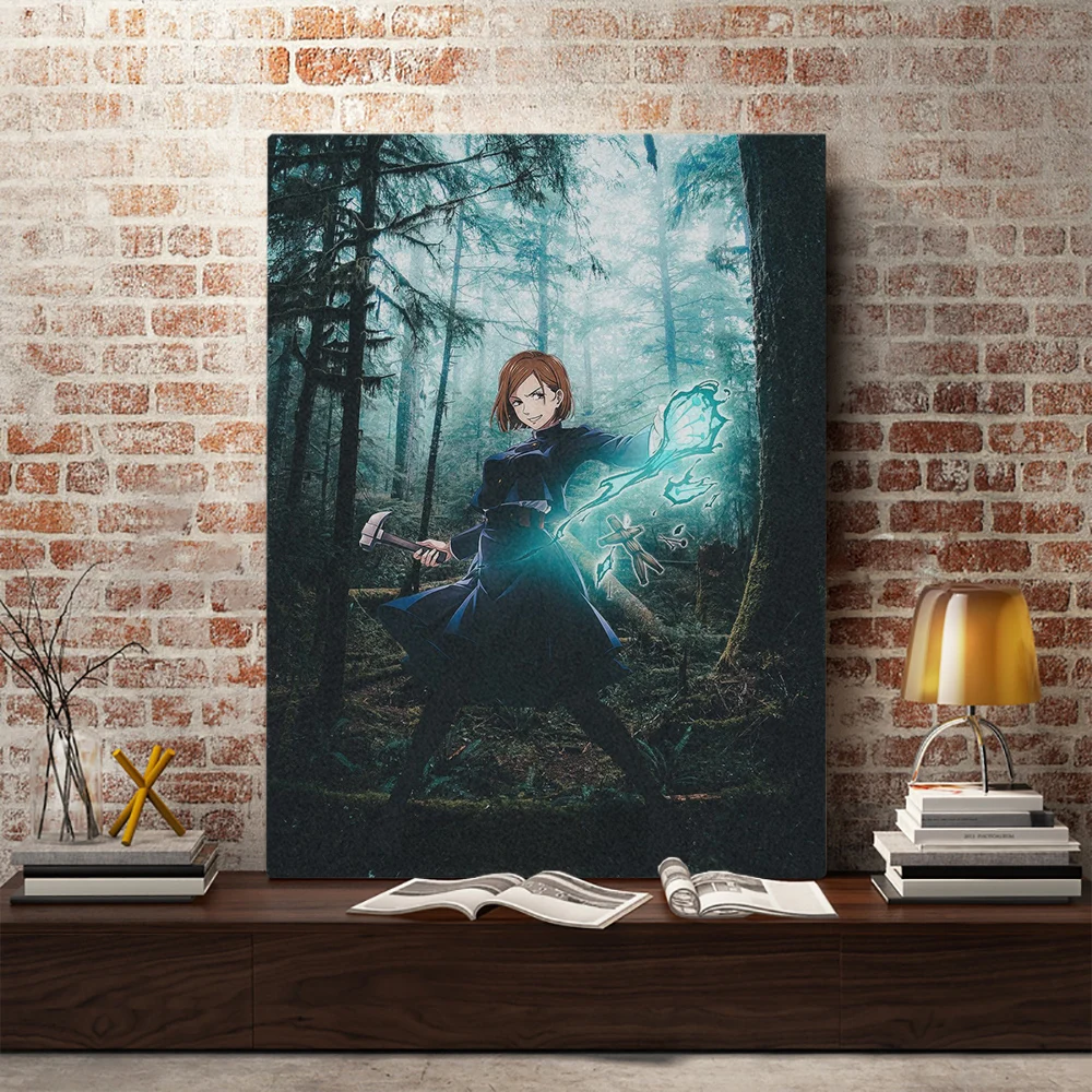 

Декоративные принты из аниме нобара кугисаки юютсу кайсен, домашний декор, холст, манга, общежитие, гостиная, спальня, картина, настенный худ...