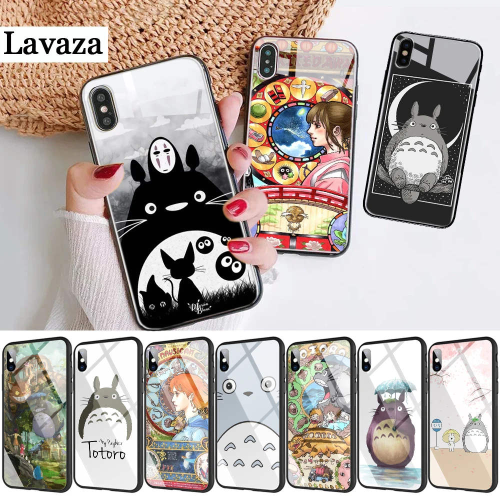 322d Spirited Away и Totoro стеклянный чехол для Huawei P10 P20 P30 Lite Pro P Smart Y6 Primr Y9 Mate 20 Honor 7A 8X 9