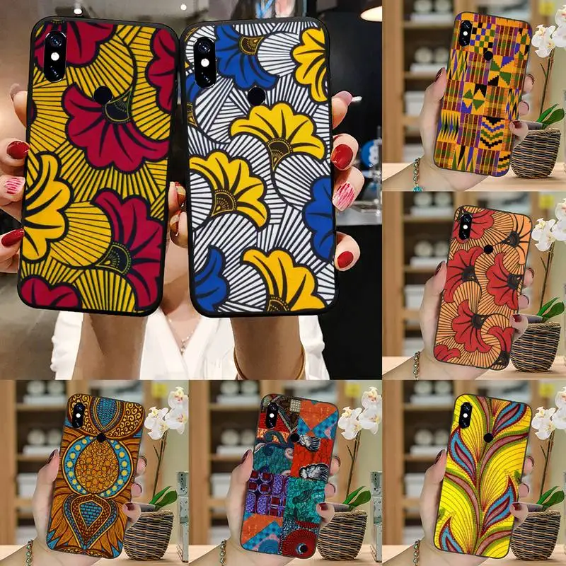 

African style fabric print Phone Case For Xiaomi Redmi note 7 8 9 pro 8T 9A 9S Mi Note 10 Lite pro