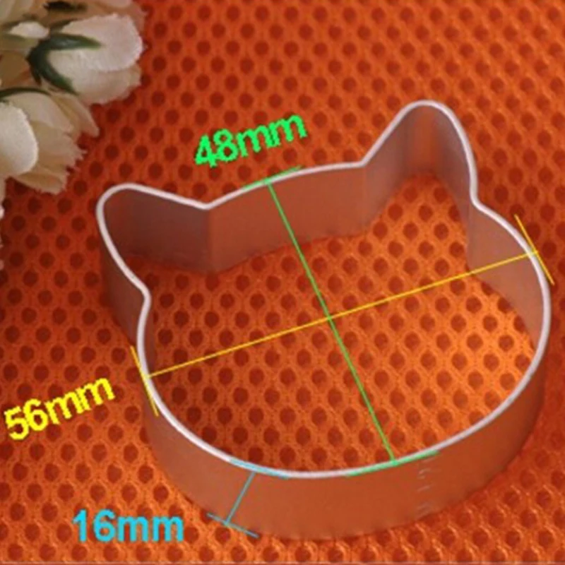 Рождественские кухонные инструменты в форме головы кошки из алюминиевого сплава