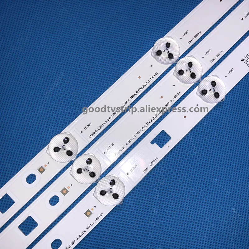 LED backlight strip for So ny 32inch 8led KDL-32RM5B KDL-32R430B 1-889-675-12 for1-889-675-12 IS4S320DNO01 3pcs=1set | Лампы и