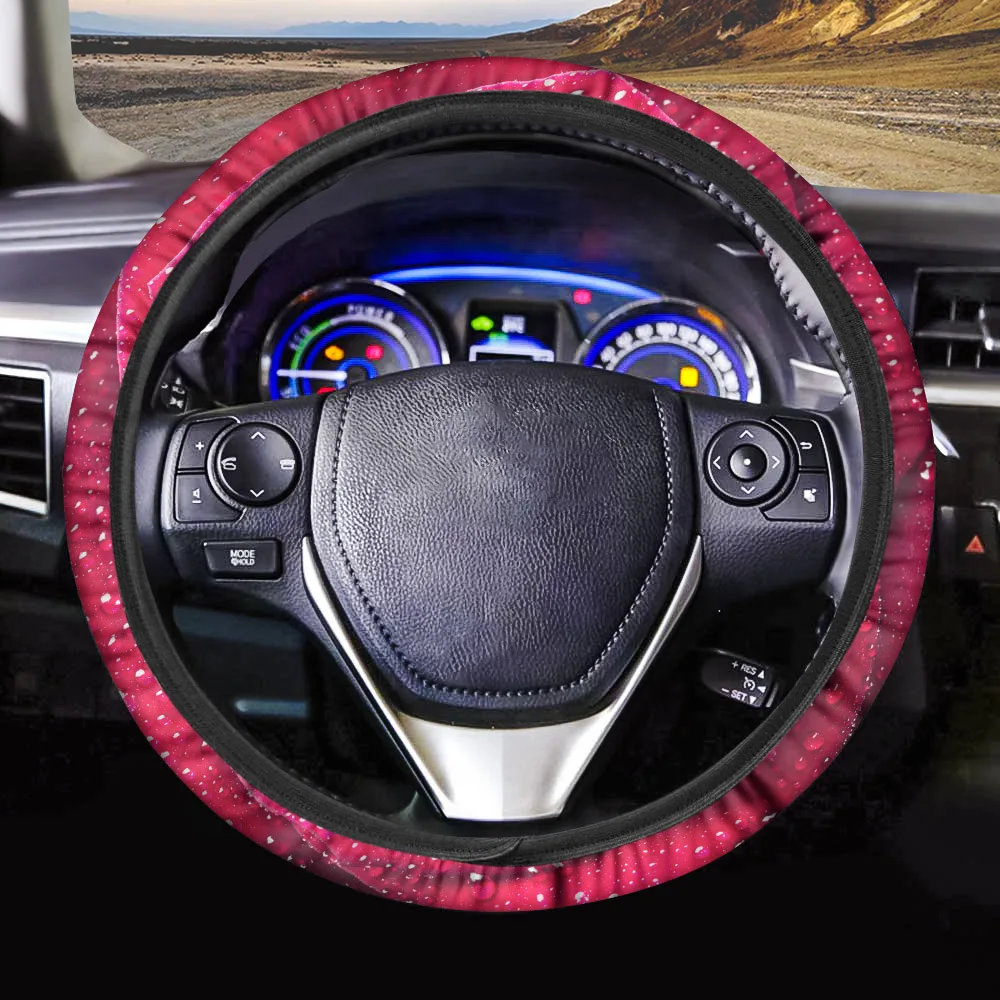 

Durable Auto Steering-Wheel Covers Personalized Car Accessories Steering Wheel Cover Easy Clean Steering Wheel Protection Sturdy