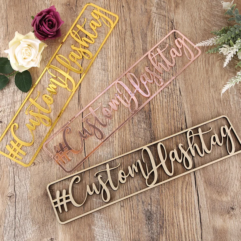 Custom Hashtag Sign Cutout , Personalized Hashtag Sign, Laser Cut Name Sign, Personalized Sign, Wooden Sign, Unique Hashtag