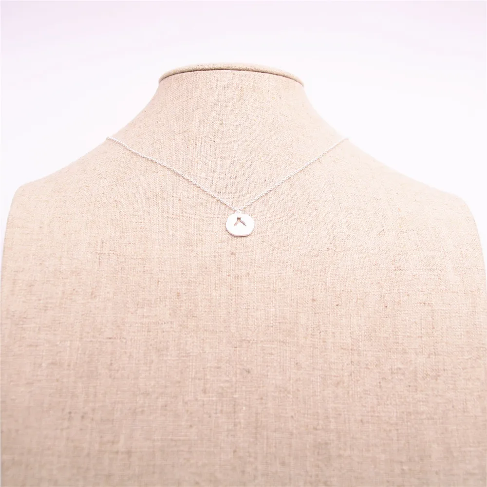 Модное ожерелье с пингвином красивый круглый наполовину полый Пингвин Подвески