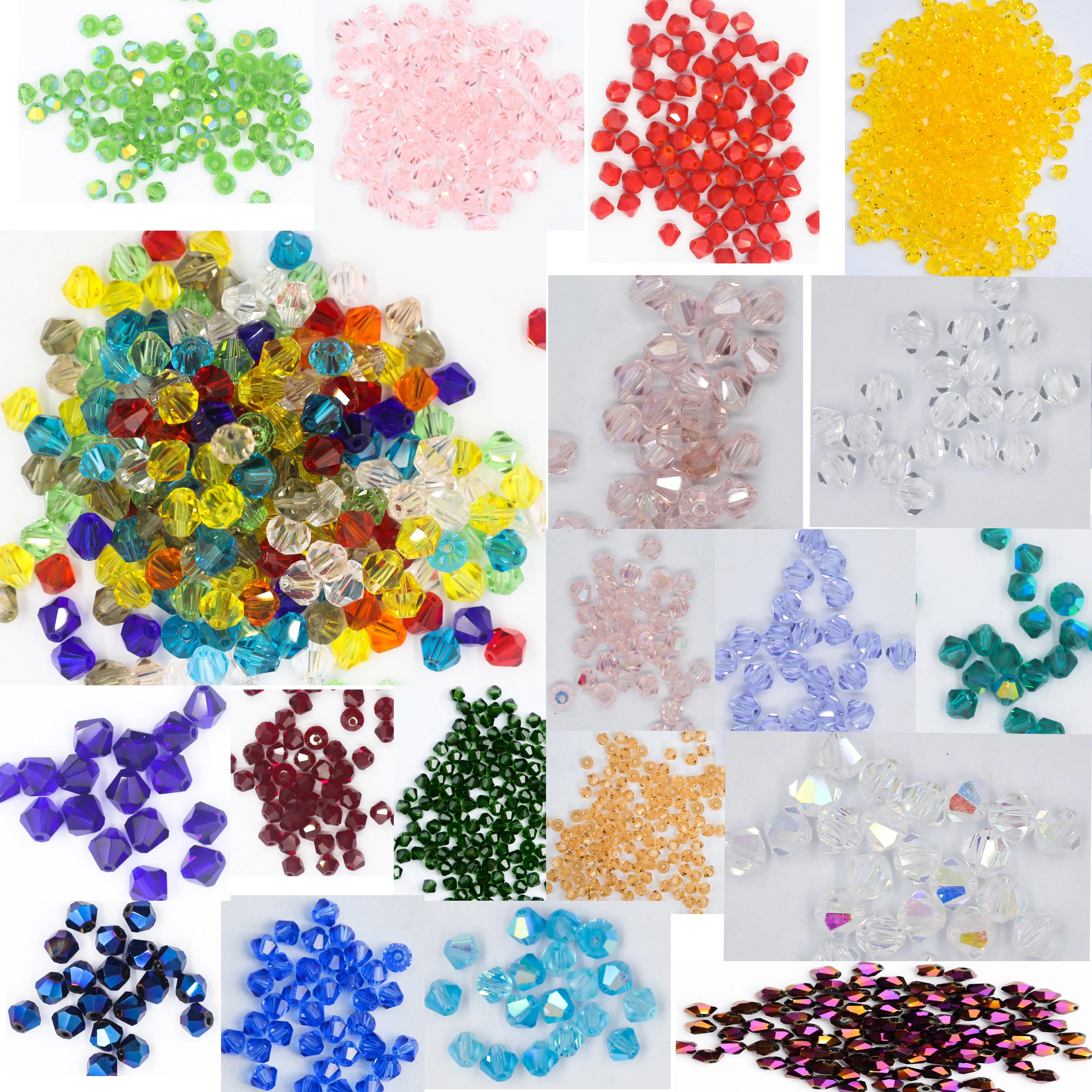 

5A quality 5301 beads 3mm 4mm 5mm 6mm 8mm all color Chinese Scattered Top Quality Capping Crystal Bicone Sharp Beads