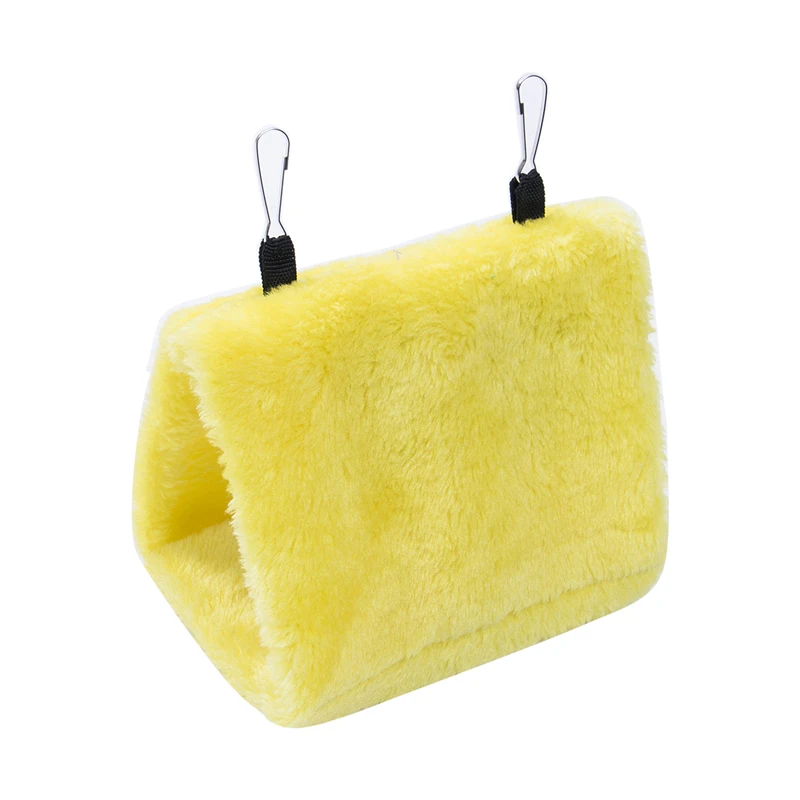 yellow Faroot 17X11X13 см плюшевый костюм попугая гамак подвесной клетка пещера Snuggle Безопасный и теплый домик палатка кровать двухъярусная птица Pad - Цвет: yellow