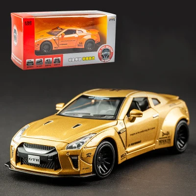 6 Nissan Gtr1: 32 супер ЗАПУСК сплава Модель автомобиля ВОИН транспортное средство Автомобиль Моделирование Модель орнамент детская Игрушечная машина - Цвет: 6
