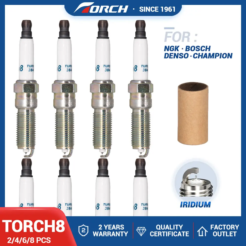 

Brand New Genuine Torch TORCH8(YH8RTIP) Iridium Platinum Spark Plug for Candles ILNAR8B7G 91970 for Chevrolet Malibu Cruze 1.4T