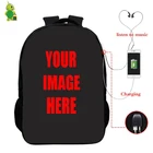 Рюкзак Mochila для ноутбука с индивидуальным логотипом, школьные сумки, индивидуальный подростковый рюкзак с usb-зарядкой, дорожный рюкзак на заказ