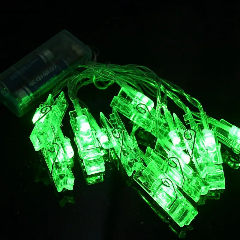 10/20 светодиодов для детской комнаты на батарейках с зажимом фото гирлянда