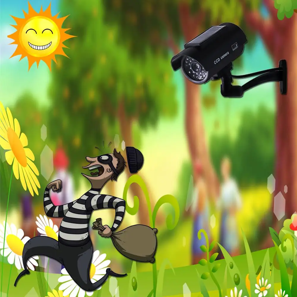 Пустышка поддельная камера Солнечная пуля водонепроницаемая для улицы в