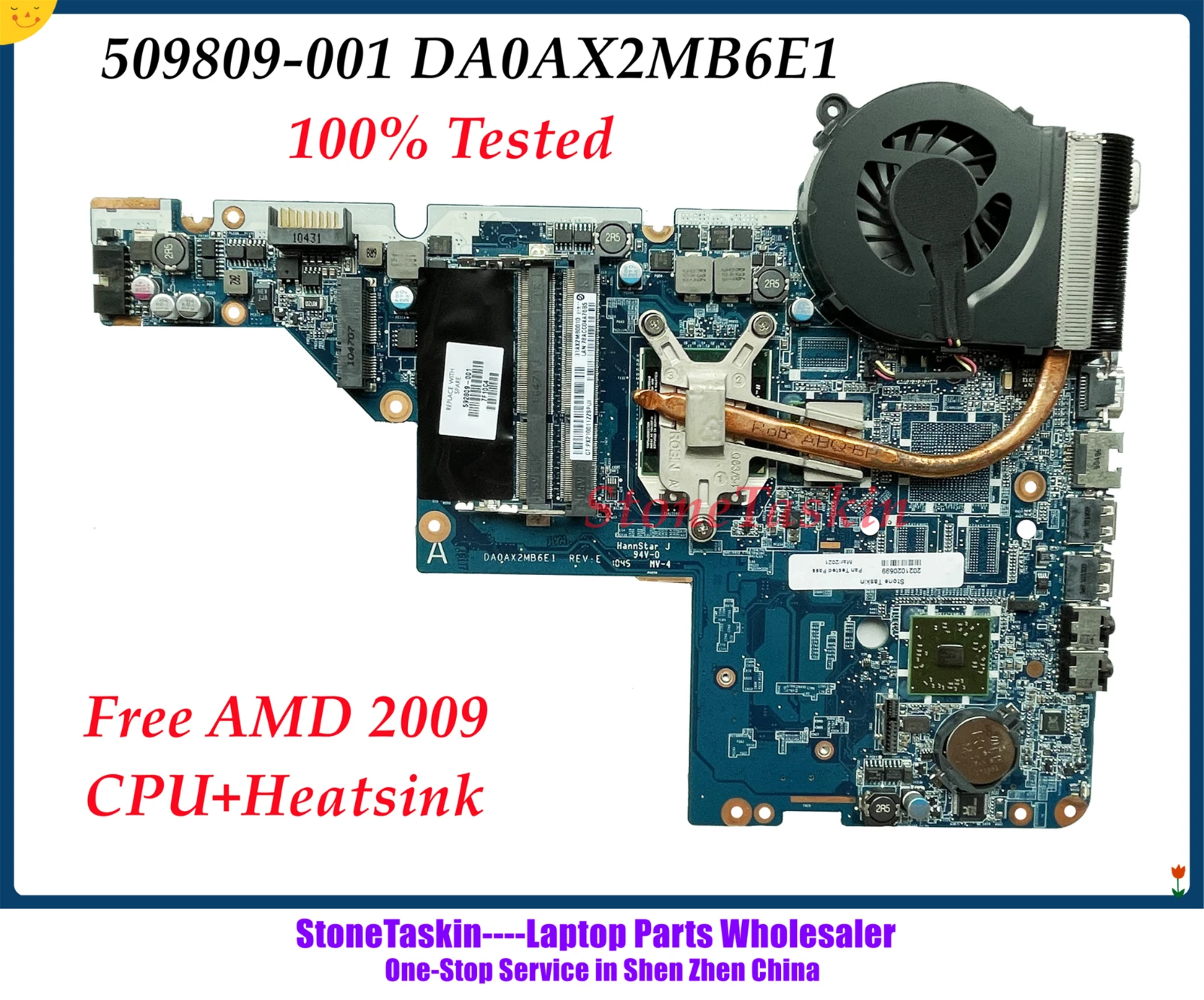 Оригинальная материнская плата 592809-001 для ноутбуков HP Pavilion CQ42 CQ62 G42 G62 AMD DA0AX2MB6E1 DDR3