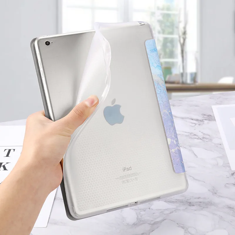 Для iPad 11 2020/9 7 2018 5/6th чехол 10 2 7th/8th мраморный кожаный смарт для Air 1/2 Mini 1/2/3/4/5 pro10.5/9