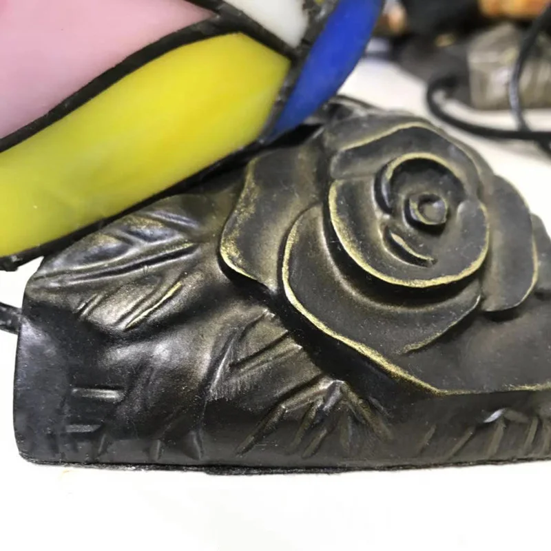 

Stained Glass Tiffany Butterfly Lamps Bedroom Bedside Led Butterfly Light for Table Night Fixtures with Us/eu Plug in E27