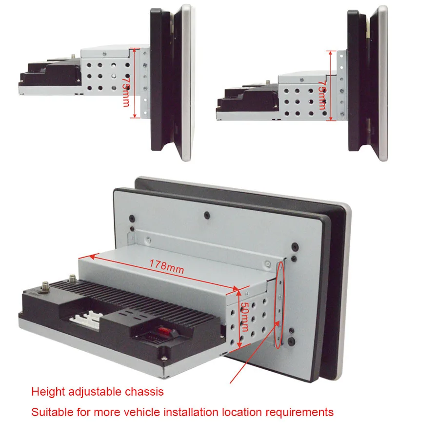 Автомагнитола с сенсорным экраном 10 1 дюйма Android 8 1DIN MP5 плеер Wi Fi GPS
